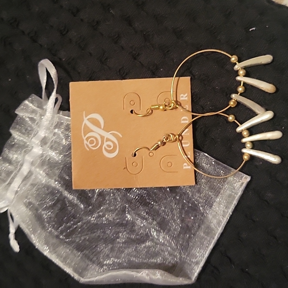 Plunder Silver and Gold earrings